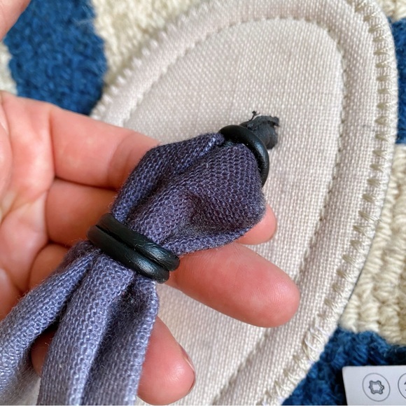 🐚 ZARA BOHO LEATHER GREY WHITE OMBRE WRAP GLADIATOR FLIP FLOPS! - Picture 8 of 16